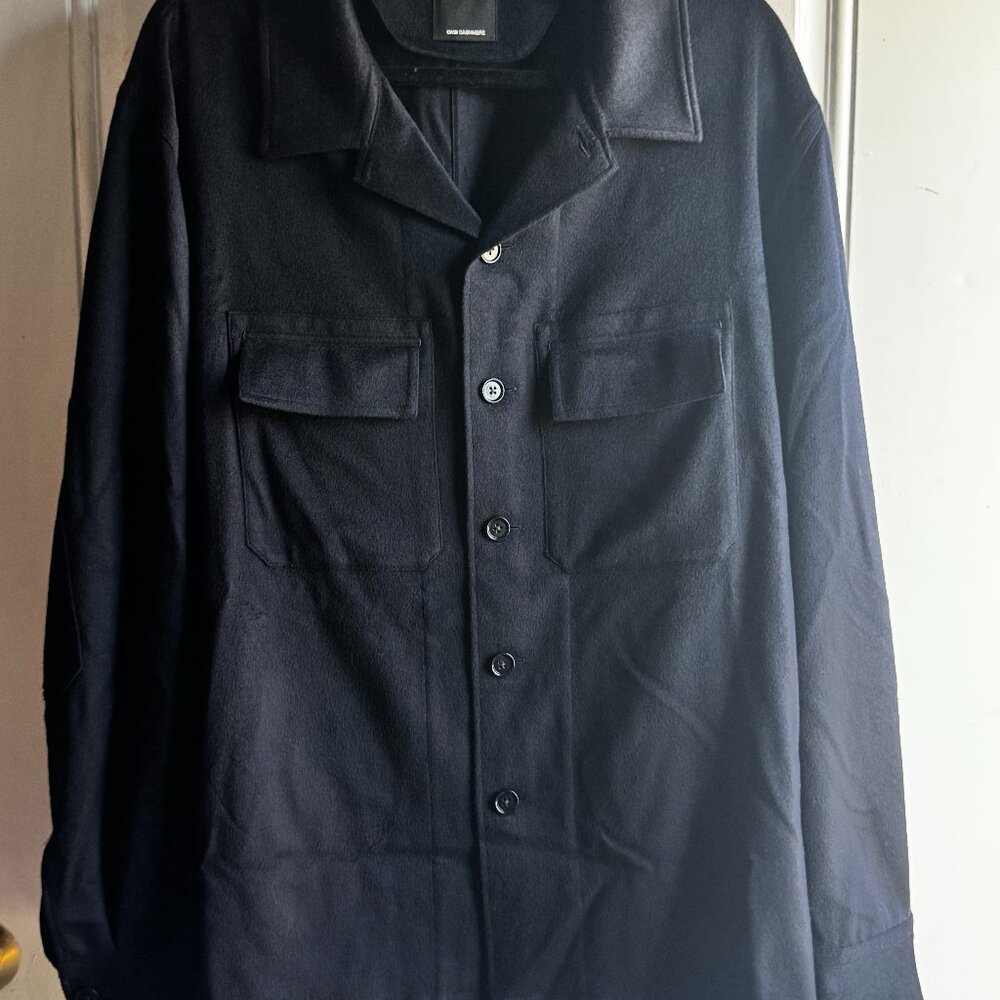 ZEGNA Men’s Oasi Cashmere Overshirt - NEW (Retail $3250) - SIZE XXL NAVY BLUE